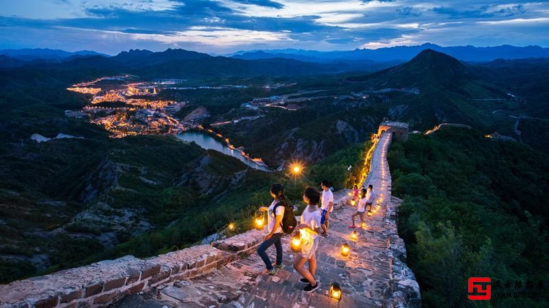 司馬臺長城夜景圖片